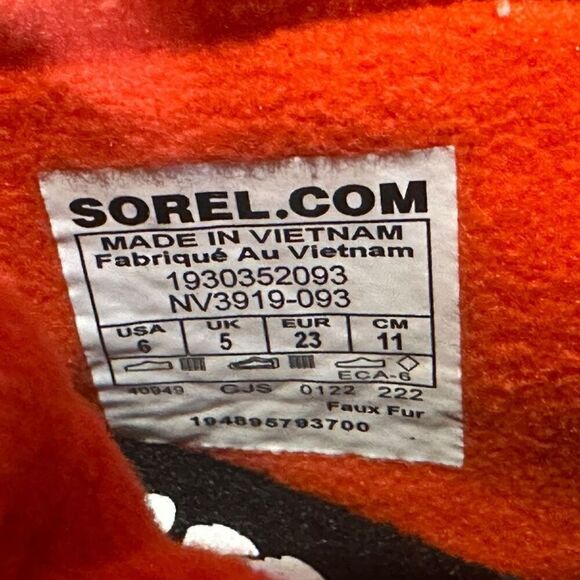 Sorel Whitney II Strap Insulated Snow Winter Waterproof Boots Toddler Kids Size - Picture 11 of 12